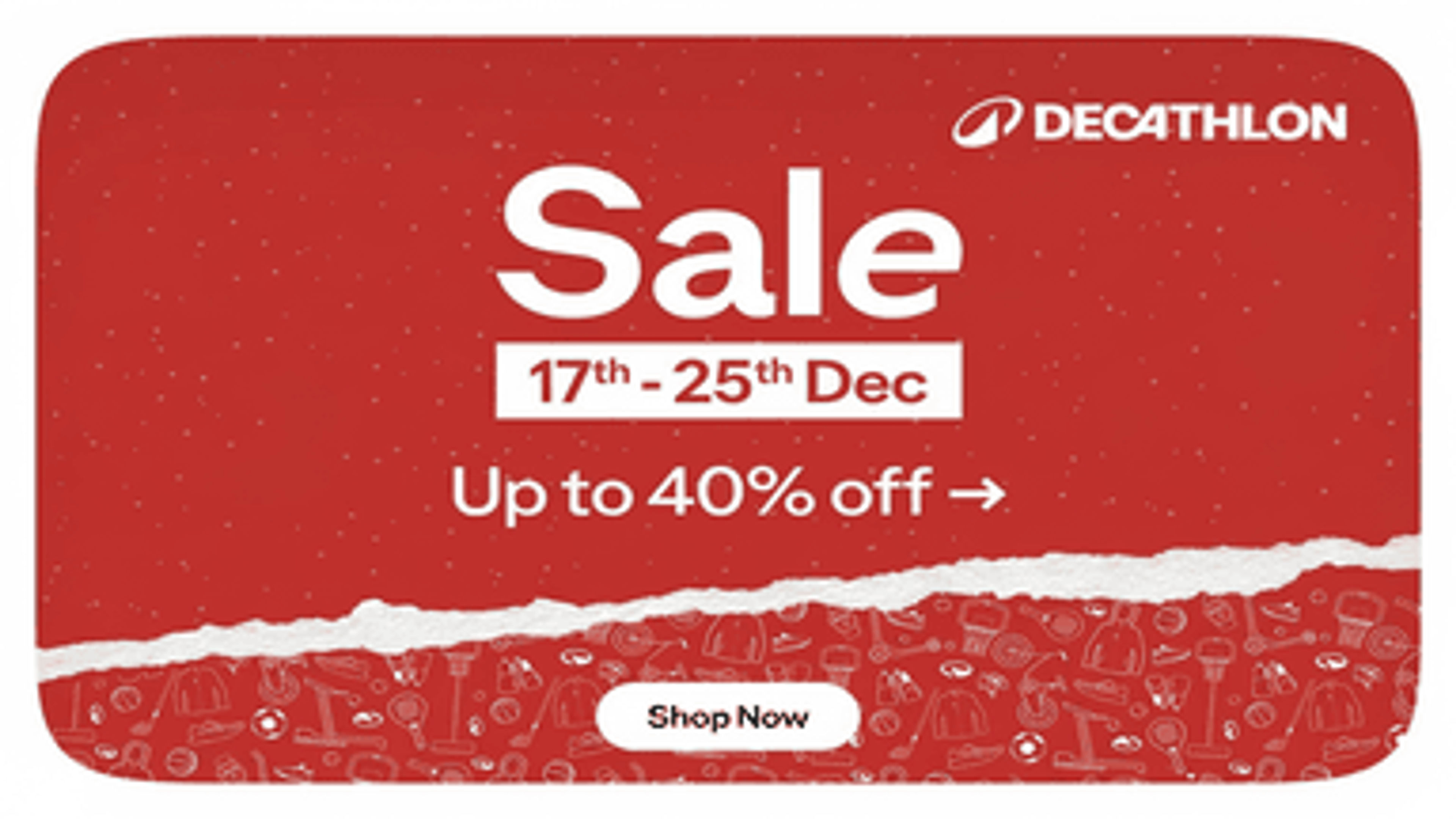Decathlon x mas sale banner image