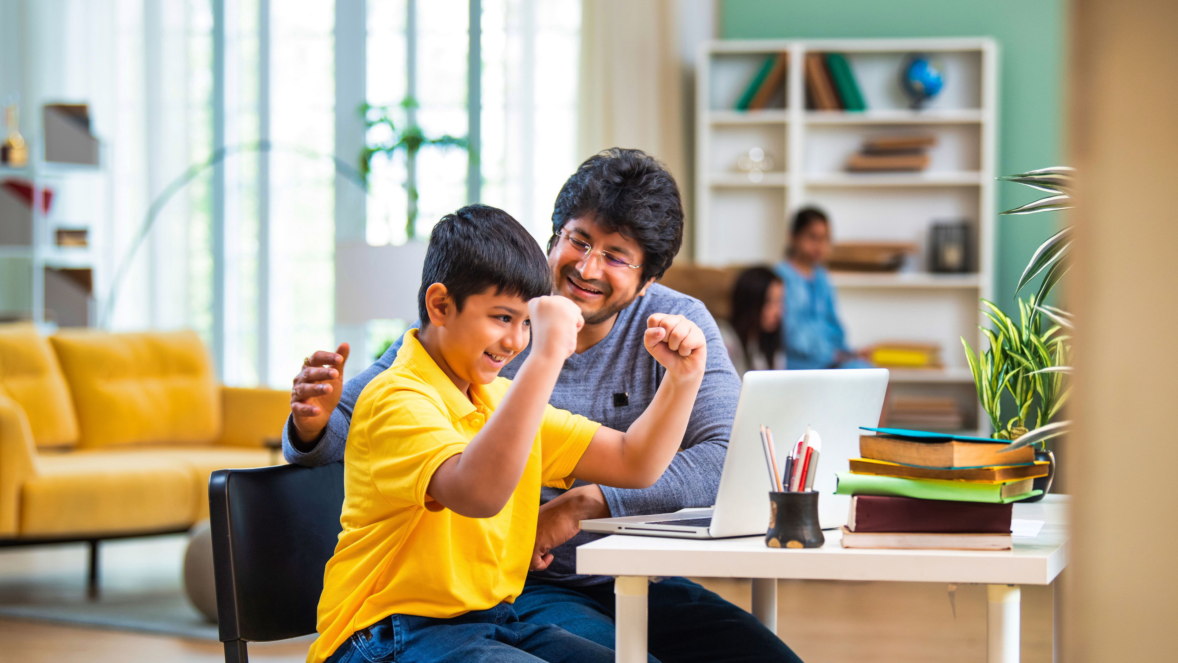 Child studying