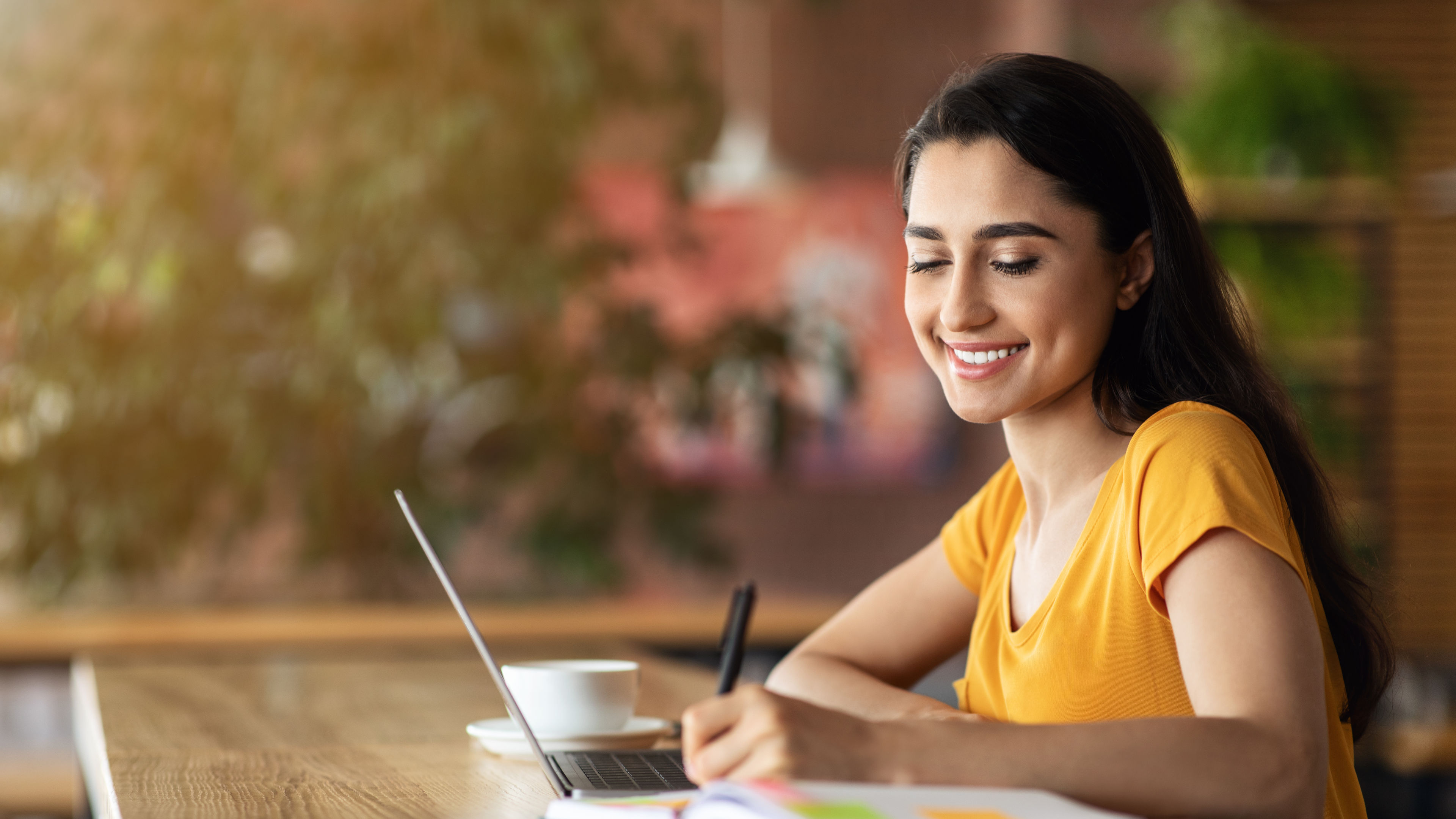 Woman studying 