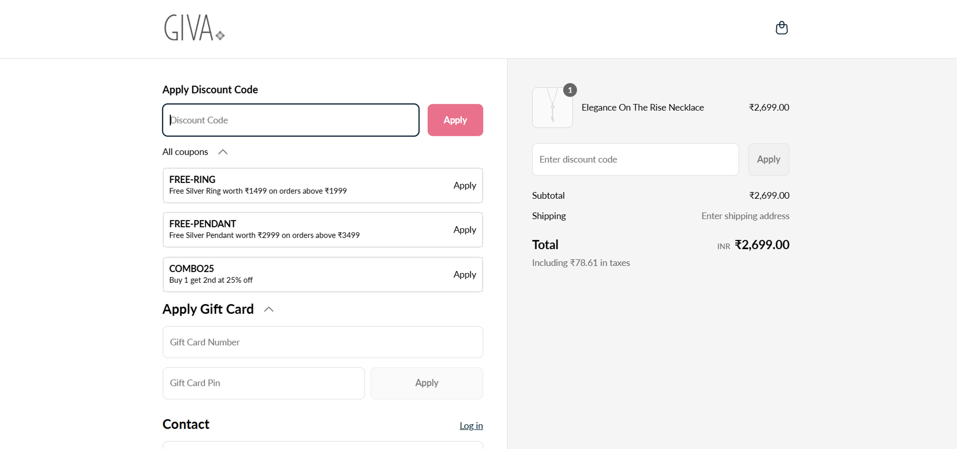 How to use coupon for Giva